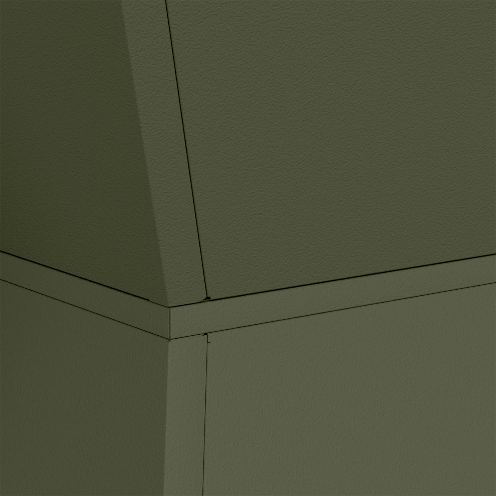 Produktbild för Pelarkrukor 2 pcs Olivgrön 35 x 35 x 73 cm