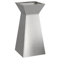 Produktbild för Pelarkrukor Silver 35 x 35 x 73 cm Rostfritt stål