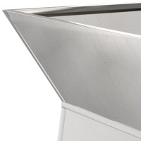 Produktbild för Pelarkrukor Silver 35 x 35 x 73 cm Rostfritt stål