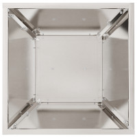 Produktbild för Pelarkrukor 2 pcs Silver 35 x 35 x 73 cm