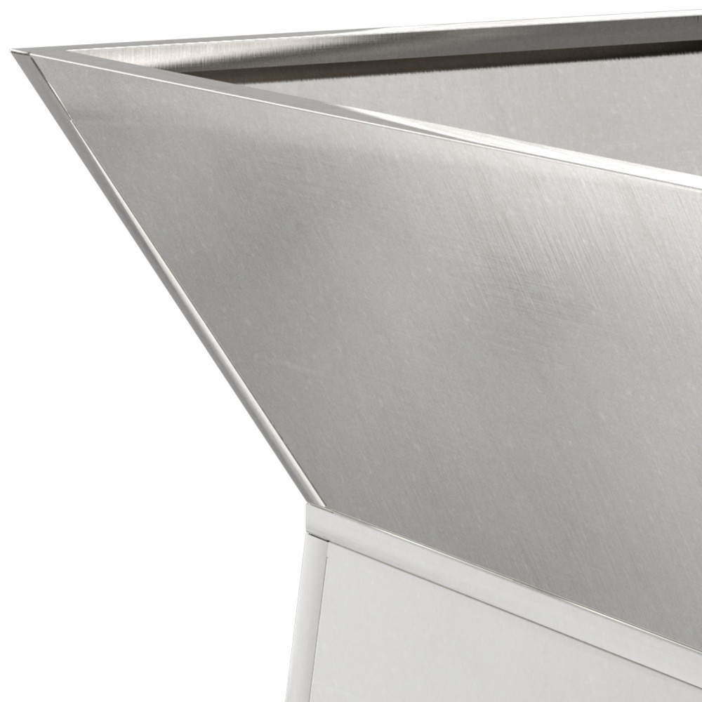 Produktbild för Pelarkrukor 2 pcs Silver 35 x 35 x 73 cm