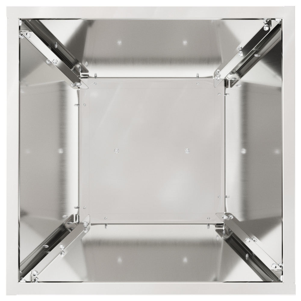 Produktbild för Pelarkrukor 2 pcs Silver 35 x 35 x 73 cm