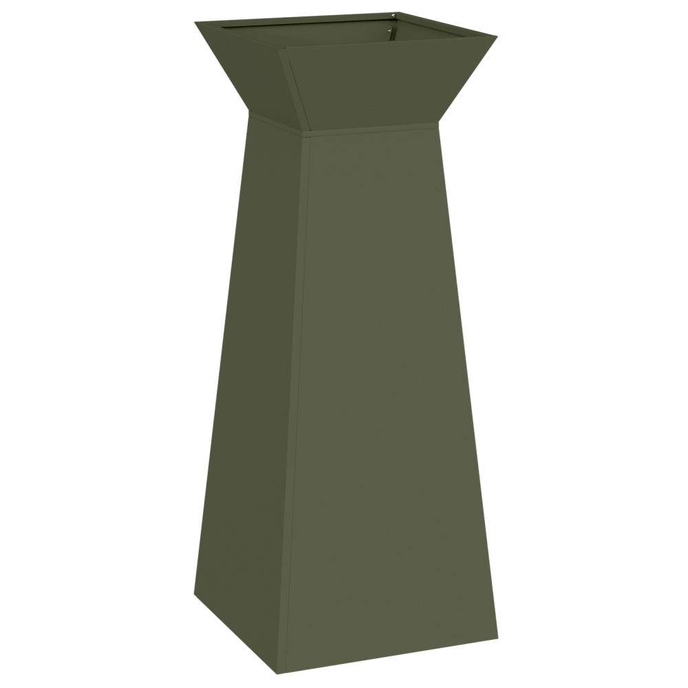 Produktbild för Pelarkrukor 2 pcs Olivgrön 40 x 40 x 100 cm