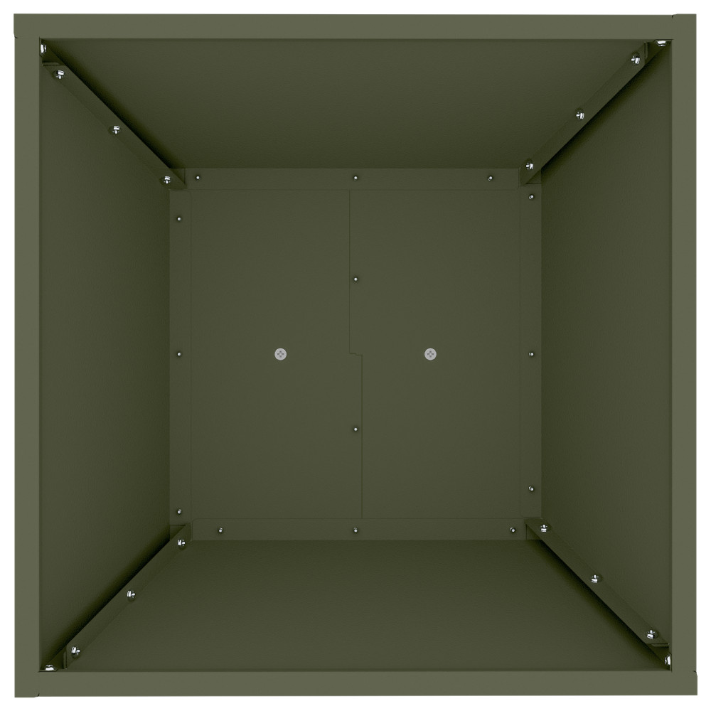 Produktbild för Pelarkrukor 2 pcs Olivgrön 40 x 40 x 100 cm