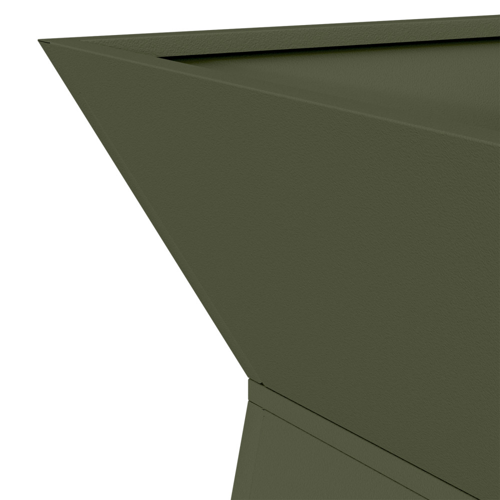 Produktbild för Pelarkrukor 2 pcs Olivgrön 40 x 40 x 100 cm