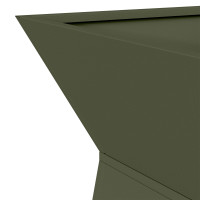 Produktbild för Pelarkrukor 2 pcs Olivgrön 40 x 40 x 100 cm