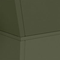 Produktbild för Pelarkrukor 2 pcs Olivgrön 40 x 40 x 100 cm