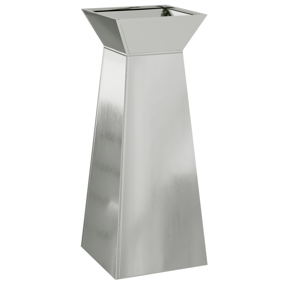 Produktbild för Pelarkrukor 2 pcs Silver 40 x 40 x 100 cm