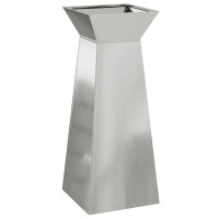 Produktbild för Pelarkrukor 2 pcs Silver 40 x 40 x 100 cm