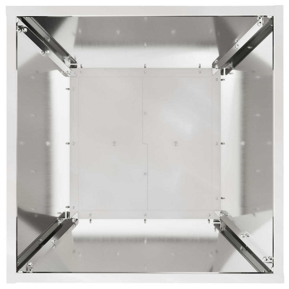 Produktbild för Pelarkrukor 2 pcs Silver 40 x 40 x 100 cm