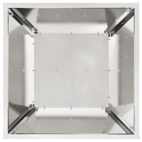 Produktbild för Pelarkrukor 2 pcs Silver 40 x 40 x 100 cm