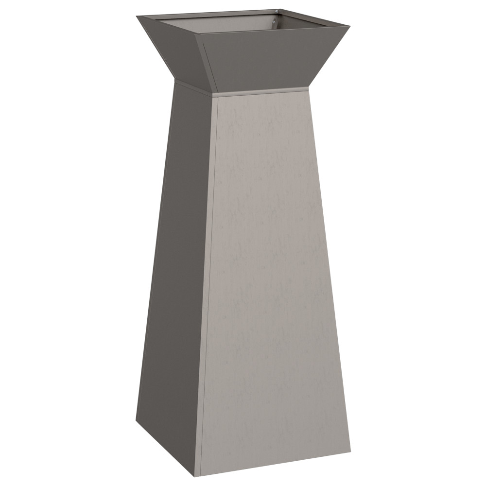 Produktbild för Pelarkrukor Silver 40 x 40 x 100 cm