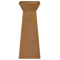 Produktbild för Pelarkrukor 2 pcs Silver 40 x 40 x 100 cm Väderbeständig stål