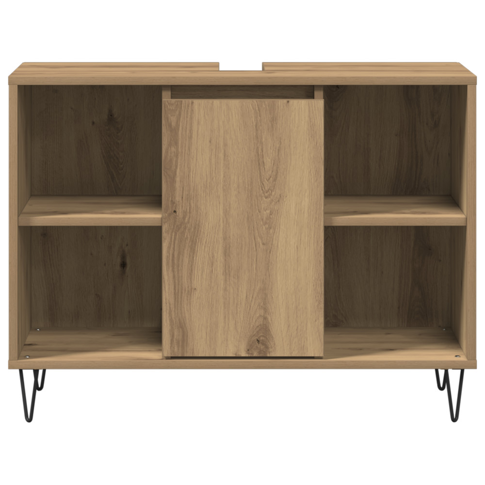 Produktbild för Badrumsskåp med dörr Artisan Ek 80 x 33 x 60 cm Konstruerat trä
