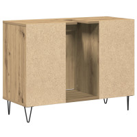 Produktbild för Badrumsskåp med dörr Artisan Ek 80 x 33 x 60 cm Konstruerat trä