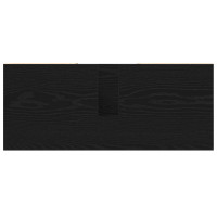 Produktbild för Badrumsskåp med hylla Svart 80 x 33 x 60 cm Konstruerat trä