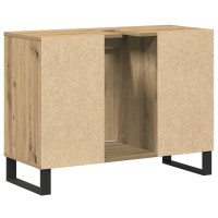 Produktbild för Badrumsskåp med dörr Artisan Ek 80 x 33 x 60 cm Konstruerat trä