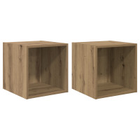 Produktbild för Väggskåp 2 pcs Artisan Ek 37 x 37 x 37 cm Konstruerat trä