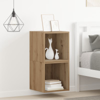 Produktbild för Väggskåp 2 pcs Artisan Ek 37 x 37 x 37 cm Konstruerat trä