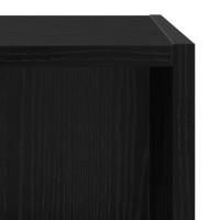 Produktbild för TV-bänkset Svart Ek 37 x 37 x 72 cm Konstruerat trä
