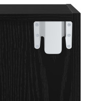Produktbild för TV-bänkset Svart Ek 37 x 37 x 72 cm Konstruerat trä