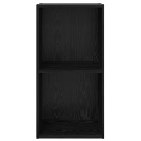 Produktbild för TV-bänkset Svart Ek 37 x 37 x 72 cm Konstruerat trä