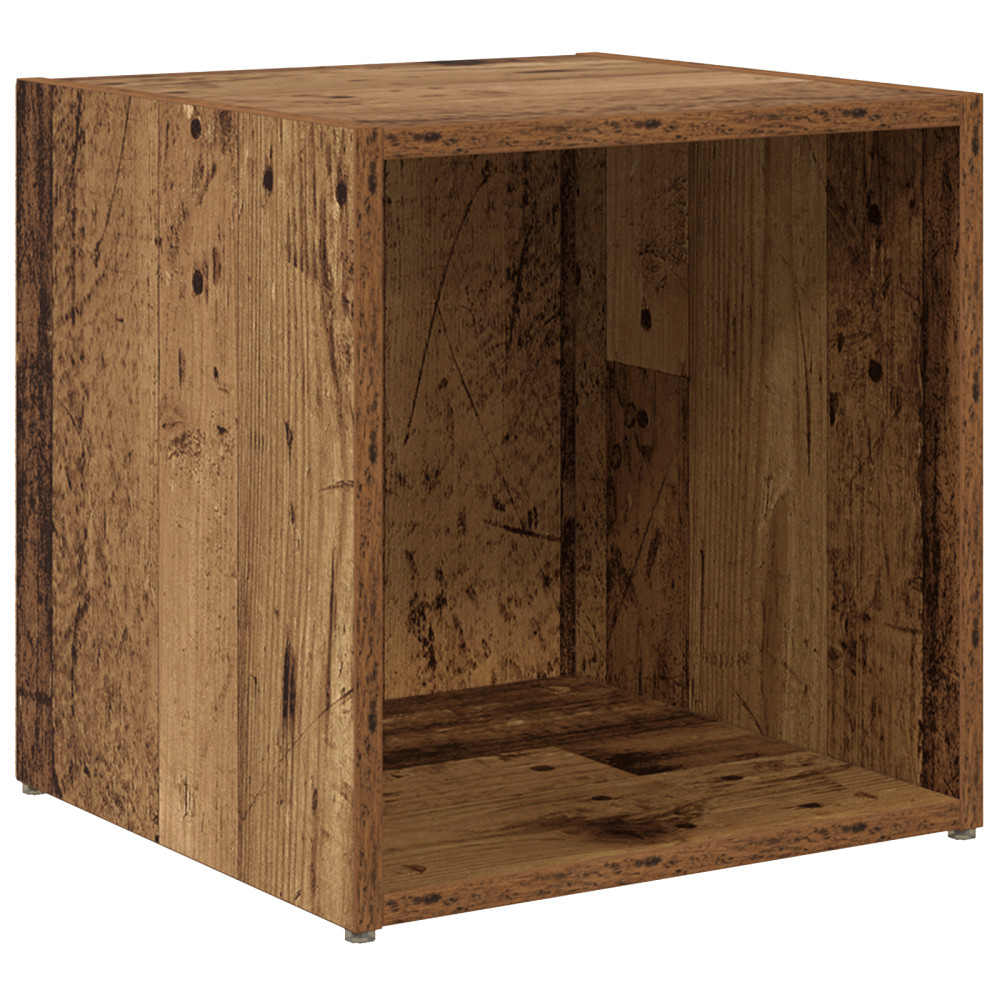 Produktbild för TV-bänkset 4 pcs Gammalt trä 37 x 35 x 37,5 cm Konstruerat trä
