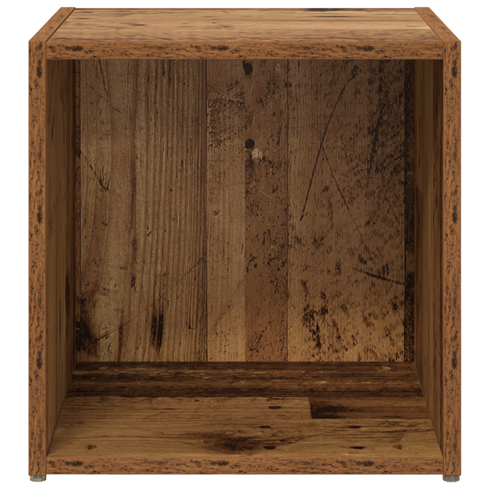 Produktbild för TV-bänkset 4 pcs Gammalt trä 37 x 35 x 37,5 cm Konstruerat trä