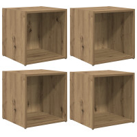 Produktbild för TV-bänkset 4 pcs Artisan Ek Konstruerat trä