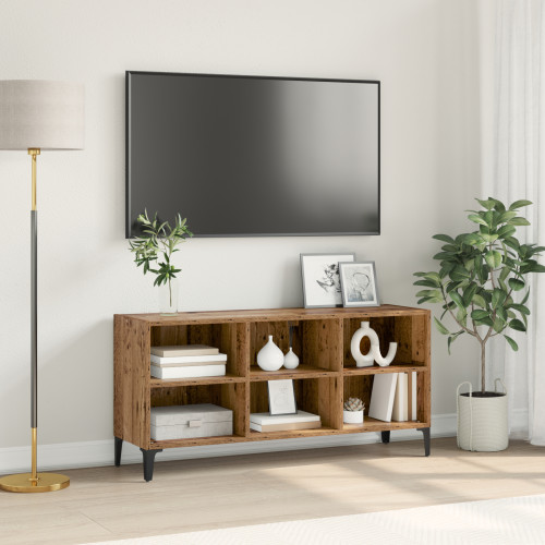 vidaXL TV-bänkset Väggmonterad Brun 103,5 x 30 x 50 cm Konstruerat trä
