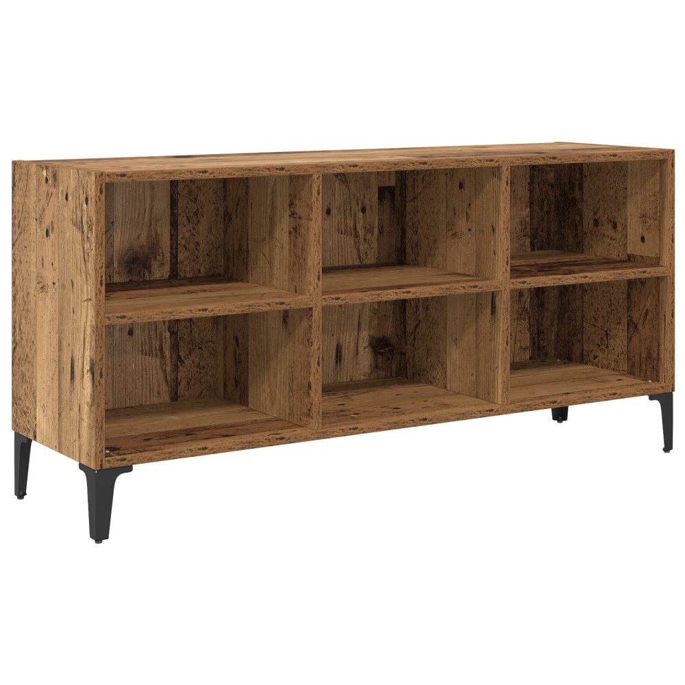 Produktbild för TV-bänkset Väggmonterad Brun 103,5 x 30 x 50 cm Konstruerat trä
