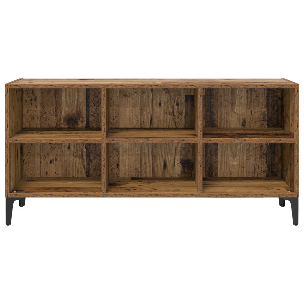 Produktbild för TV-bänkset Väggmonterad Brun 103,5 x 30 x 50 cm Konstruerat trä