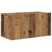 Produktbild för TV-bänkset Väggmonterad Brun 60 x 30 x 30 cm Konstruerat trä