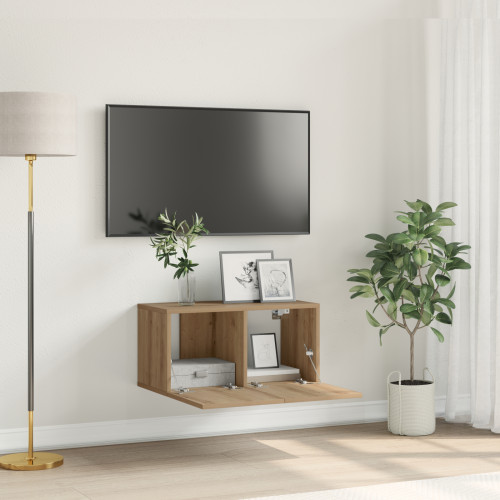 vidaXL TV-bänkset 60 x 30 x 30 cm Brun Konstruerat trä
