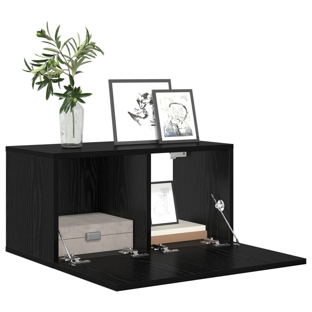 Produktbild för TV-bänkset 3 pcs Svart 60 x 30 x 30 cm Konstruerat trä