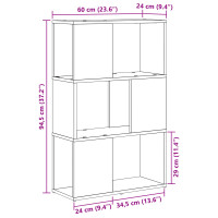 Produktbild för TV-bänkset 60 x 24 x 94,5 cm Brun Konstruerat trä