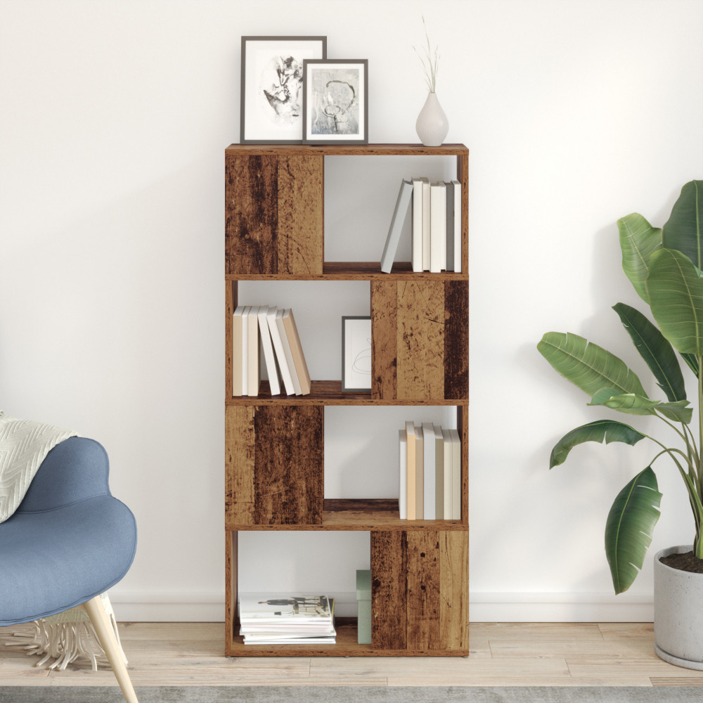 Produktbild för TV-bänkset Väggmonterad Brun 60 x 24 x 125,5 cm Konstruerat trä