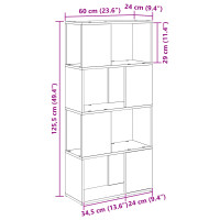 Produktbild för TV-bänkset 60 x 24 x 125,5 cm Brun Konstruerat trä