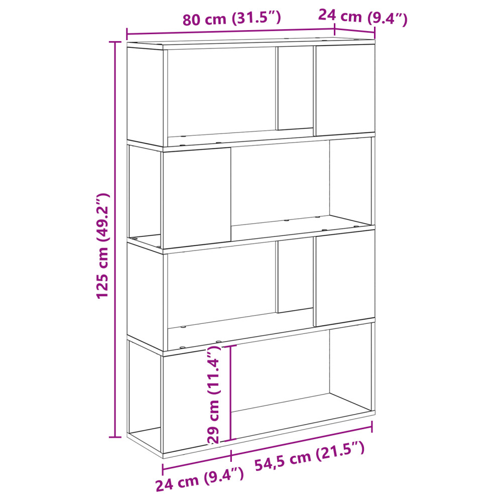 Produktbild för TV-bänkset Väggmonterad Brun 80 x 24 x 125 cm Konstruerat trä