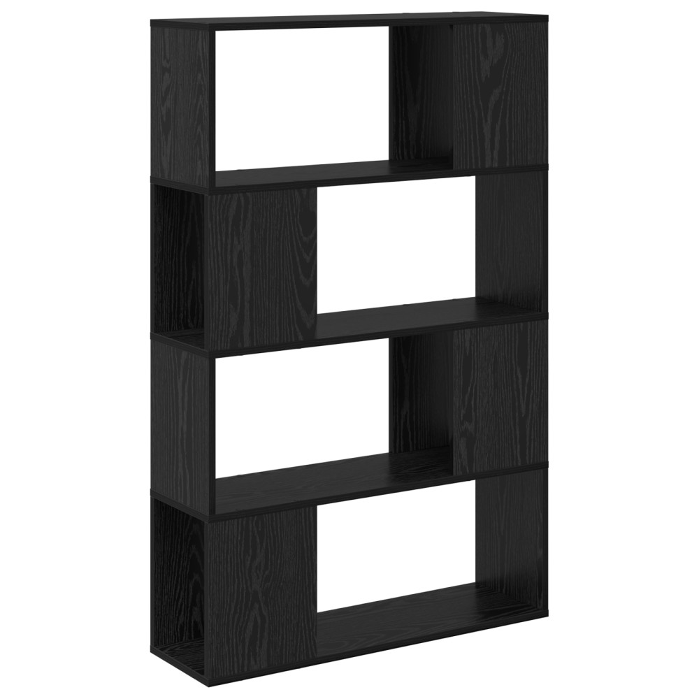 Produktbild för TV-bänkset Väggmonterad Svart 80 x 24 x 125 cm Konstruerat trä