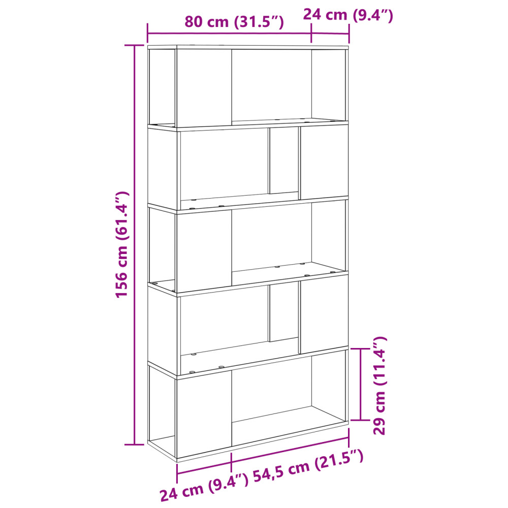 Produktbild för TV-bänkset Väggmonterad Brun 80 x 24 x 156 cm Konstruerat trä