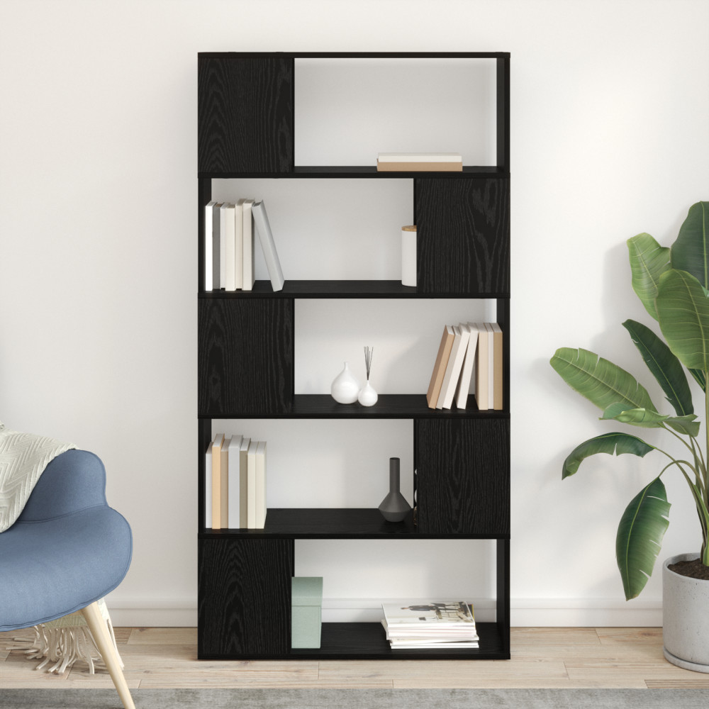 Produktbild för TV-bänkset Väggmonterad Svart 80 x 24 x 156 cm Konstruerat trä