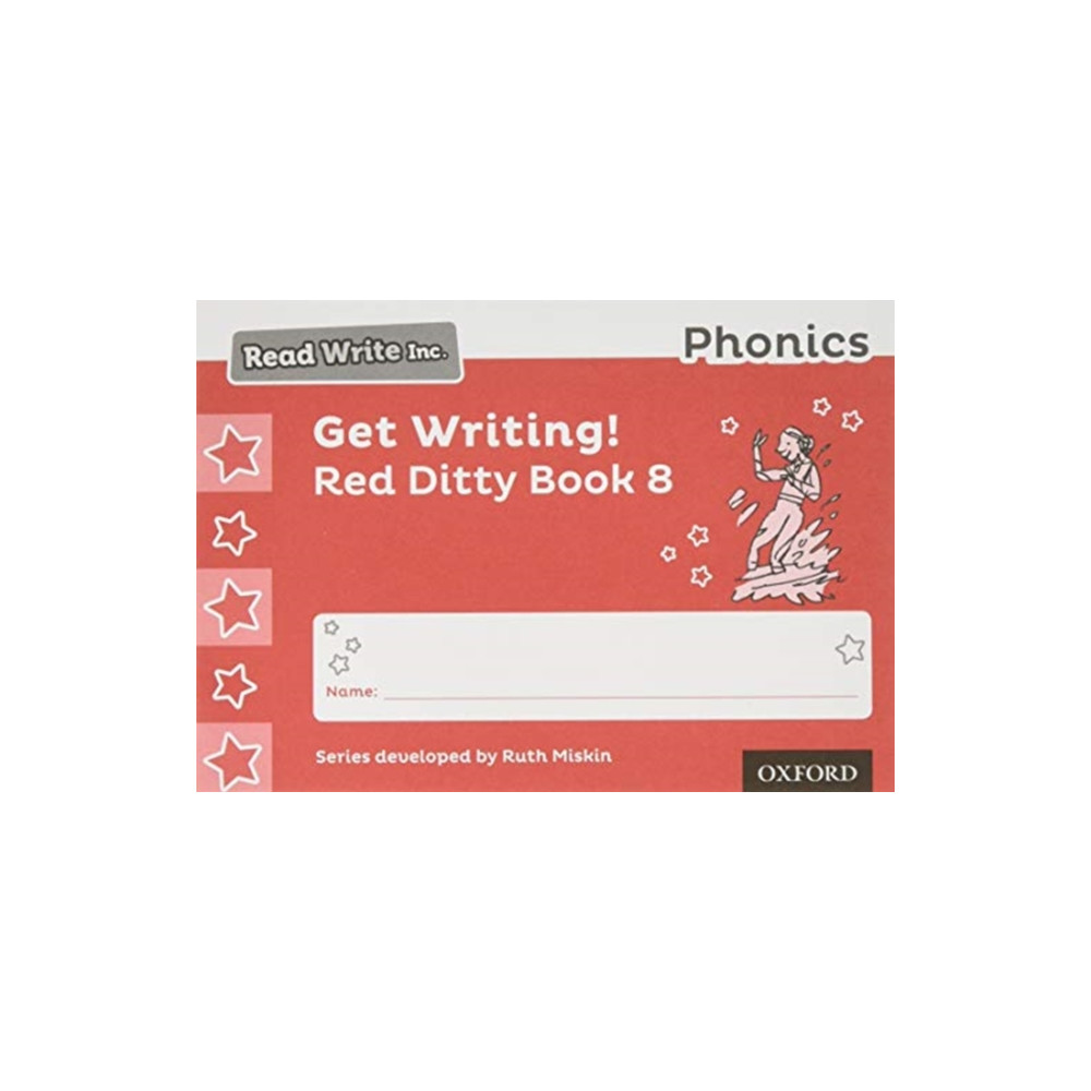 Produktbild för Read Write Inc. Phonics: Get Writing! Red Ditty Book 8 Pack of 10 (häftad, eng)