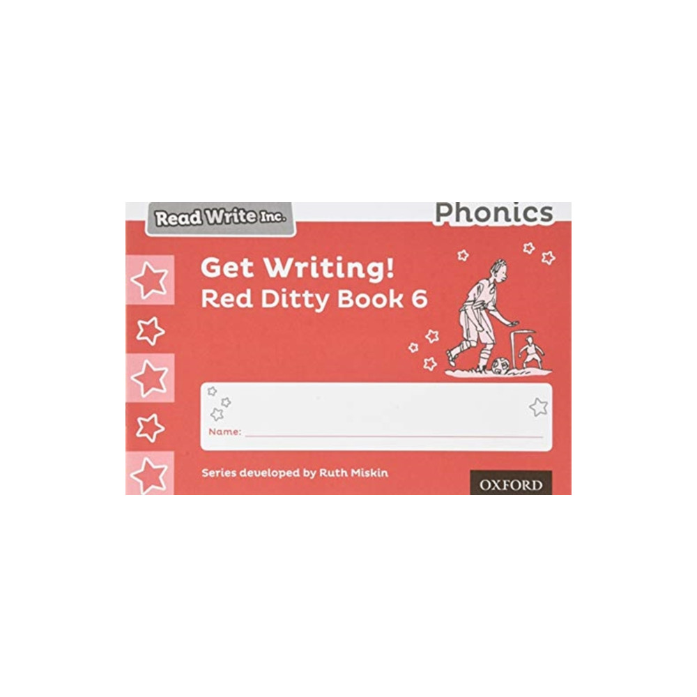 Produktbild för Read Write Inc. Phonics: Get Writing! Red Ditty Book 6 Pack of 10 (häftad, eng)