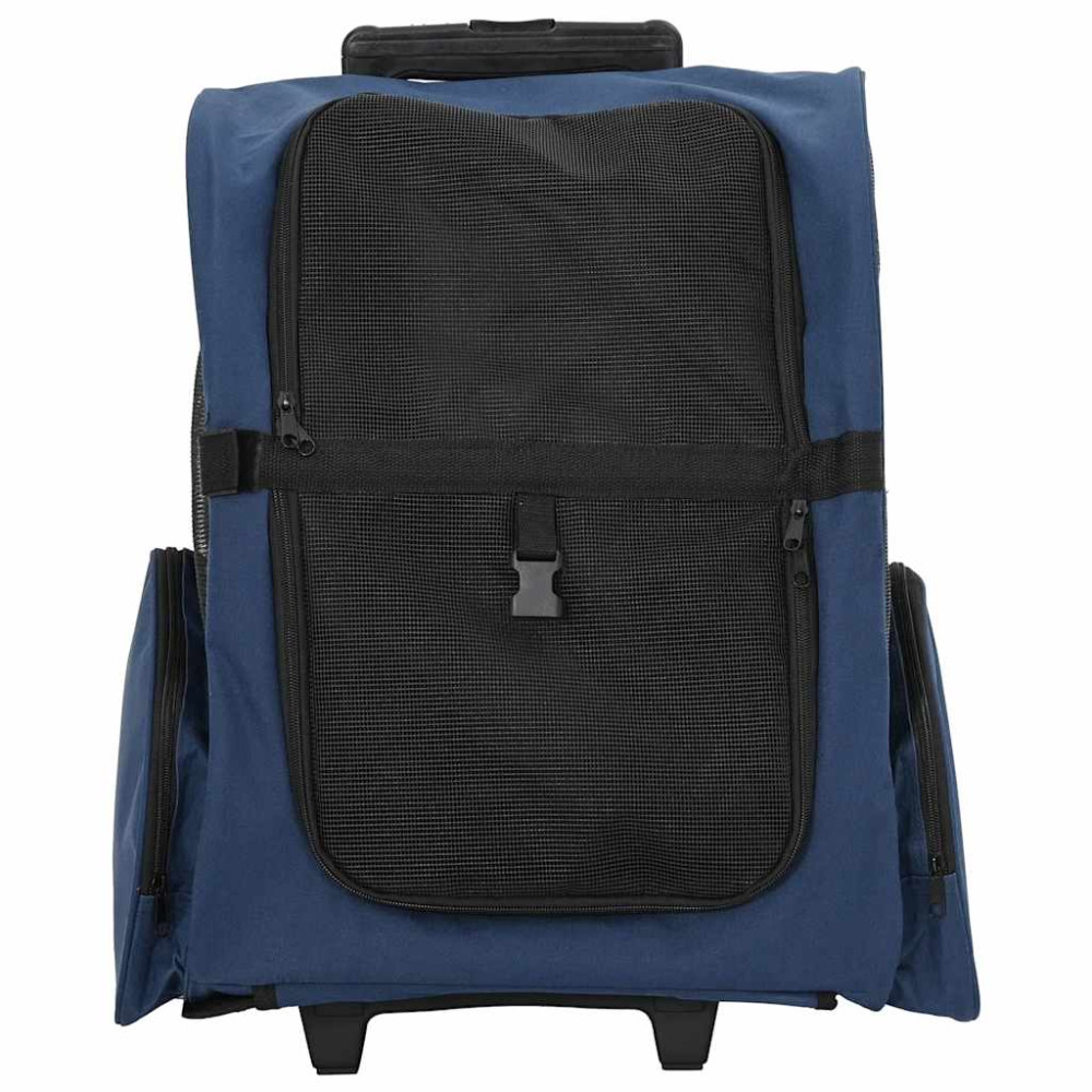 Produktbild för Husdjursvagn 3-i-1-design blå 48x32x(57-106) cm oxfordtyg
