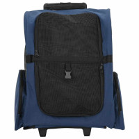 Produktbild för Husdjursvagn 3-i-1-design blå 48x32x(57-106) cm oxfordtyg