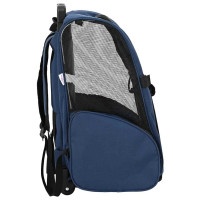 Produktbild för Husdjursvagn 3-i-1-design blå 48x32x(57-106) cm oxfordtyg