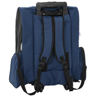 Produktbild för Husdjursvagn 3-i-1-design blå 48x32x(57-106) cm oxfordtyg