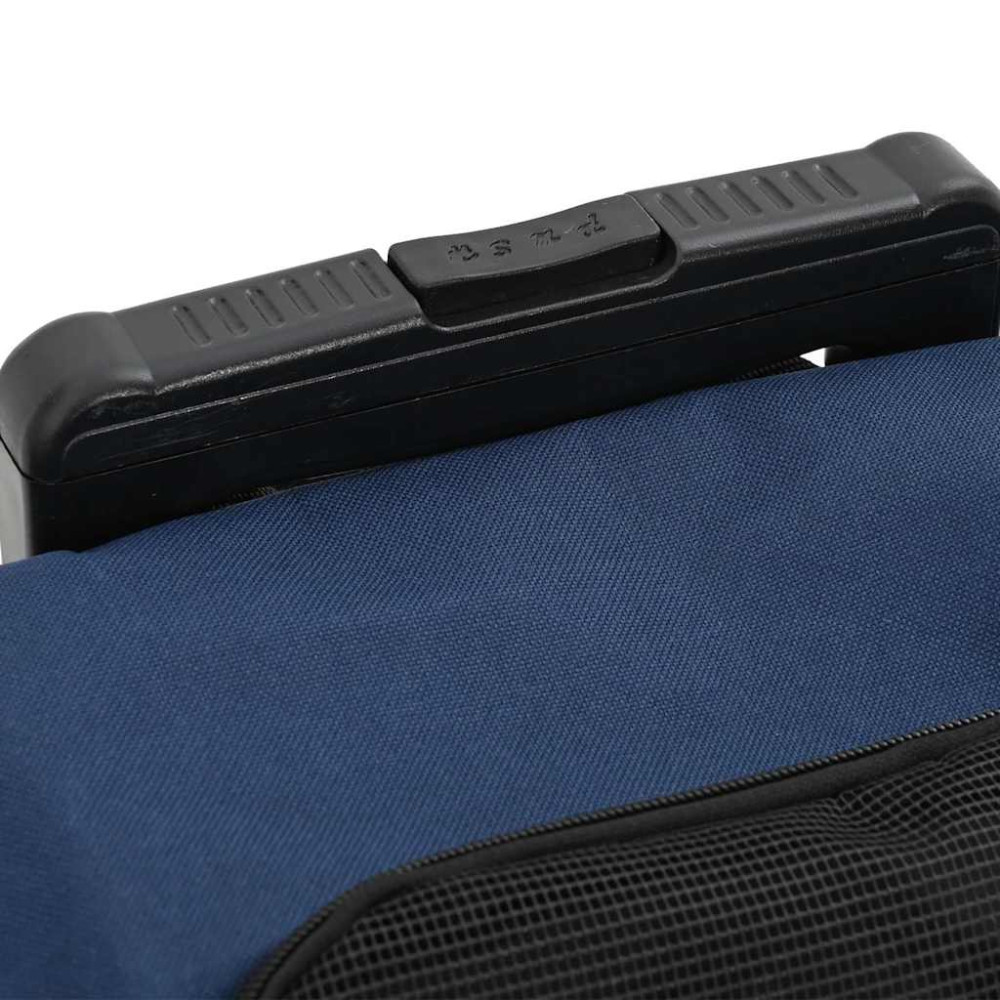 Produktbild för Husdjursvagn 3-i-1-design blå 48x32x(57-106) cm oxfordtyg
