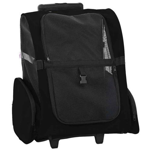 vidaXL Husdjursvagn 3-i-1-design svart 48x32x(57-106) cm oxfordtyg
